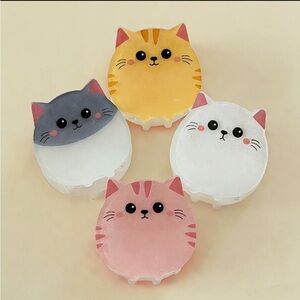 Set of 4 cat clips Acrylic Acetate